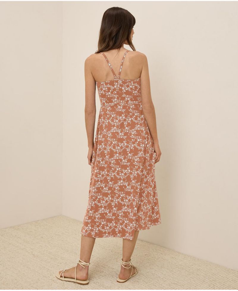 Women's Organic Cotton Fit & Flare Midi Dress - Shorty
