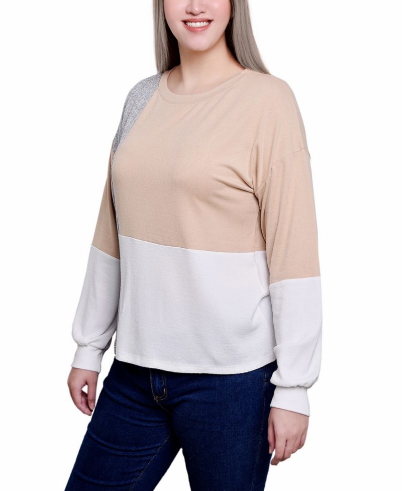 Women's Long Sleeve Colorblocked Top
