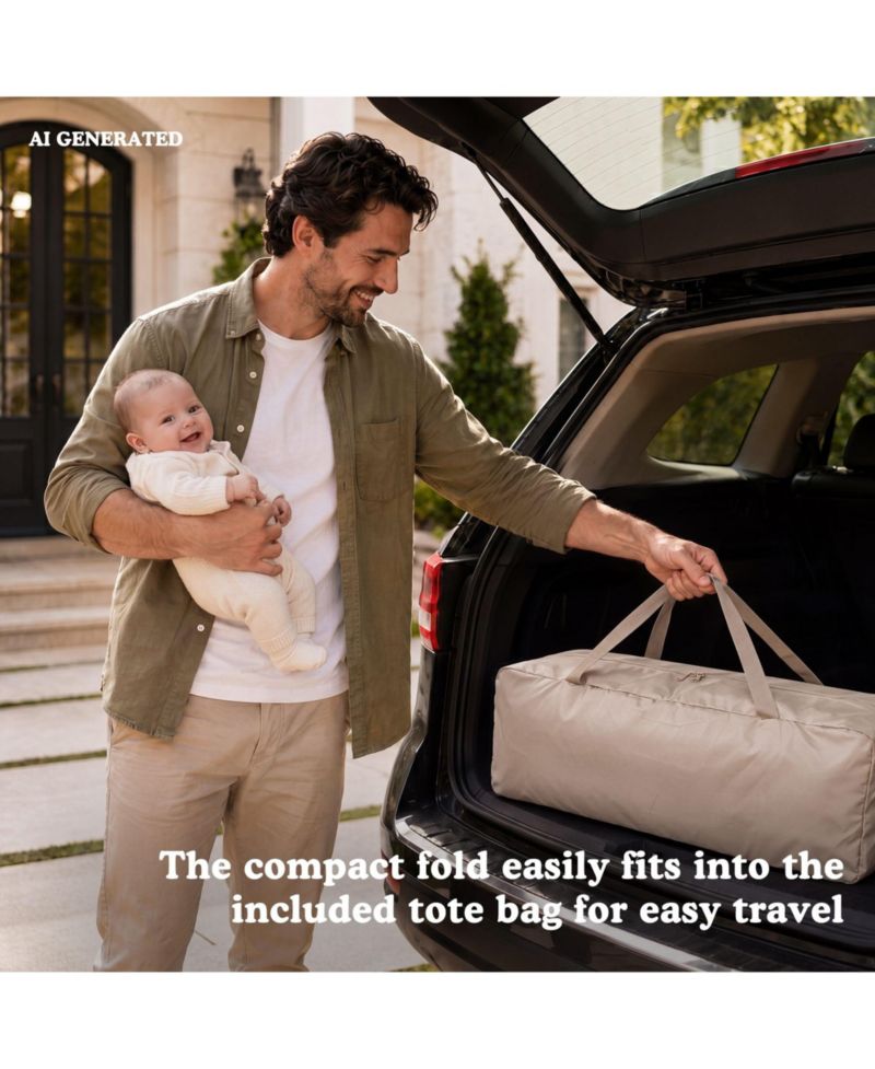 4-in-1 Portable Baby Playard with Bassinet and Mosquito Net, Bedside Sleeper and Changing Table