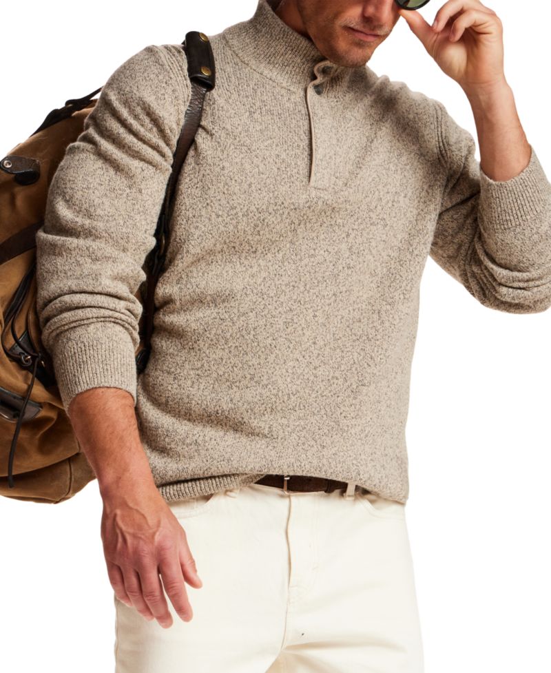 Men's Mixy Mock Neck Sweater