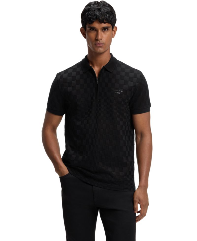 X Porsche Men's Pasha Pattern Polo Shirt