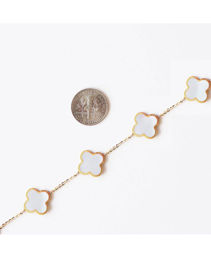 Mother of Pearl Clover Bracelet