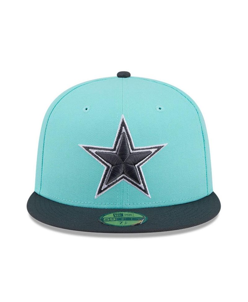 Men's Light Blue/Navy Dallas Cowboys Two-Tone Color Pack 59FIFTY Fitted Hat