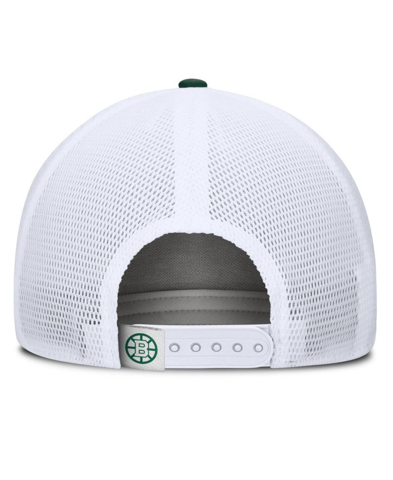 Men's Green/White Boston Bruins Bermuda A-Frame Adjustable Hat
