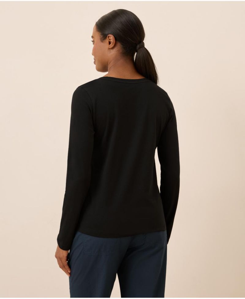 Women's Organic Cotton Softspun Long Sleeve Scoop Neck Tee