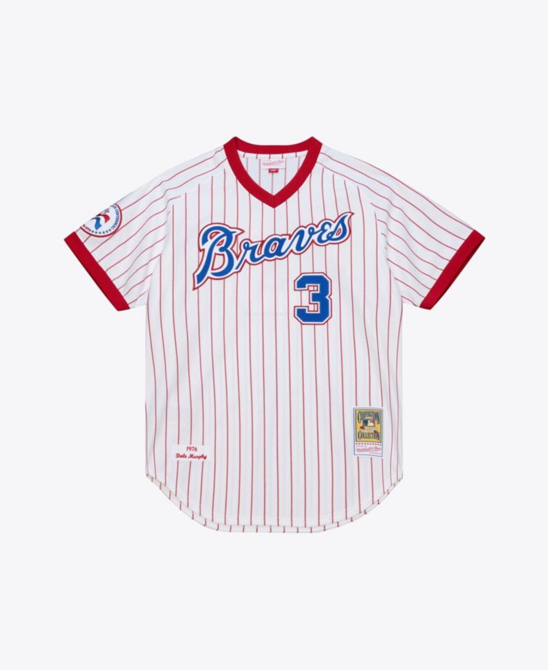Men's Dale Murphy White Atlanta Braves 1976 Authentic Jersey