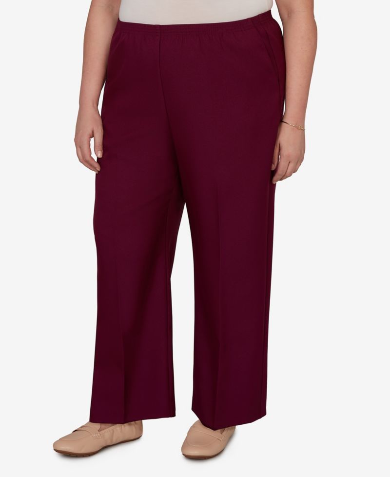 Plus Size Colored Mid-Rise Pants