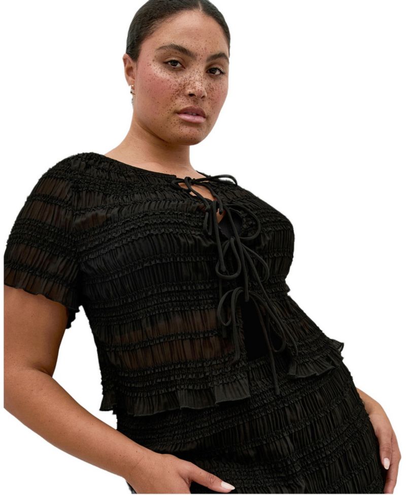 Women's Plus Size Emelia Shirred Top
