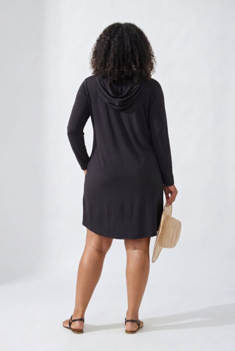 Women's Pack and Go Wrinkle-Resistant Cover Up Hoodie Dress