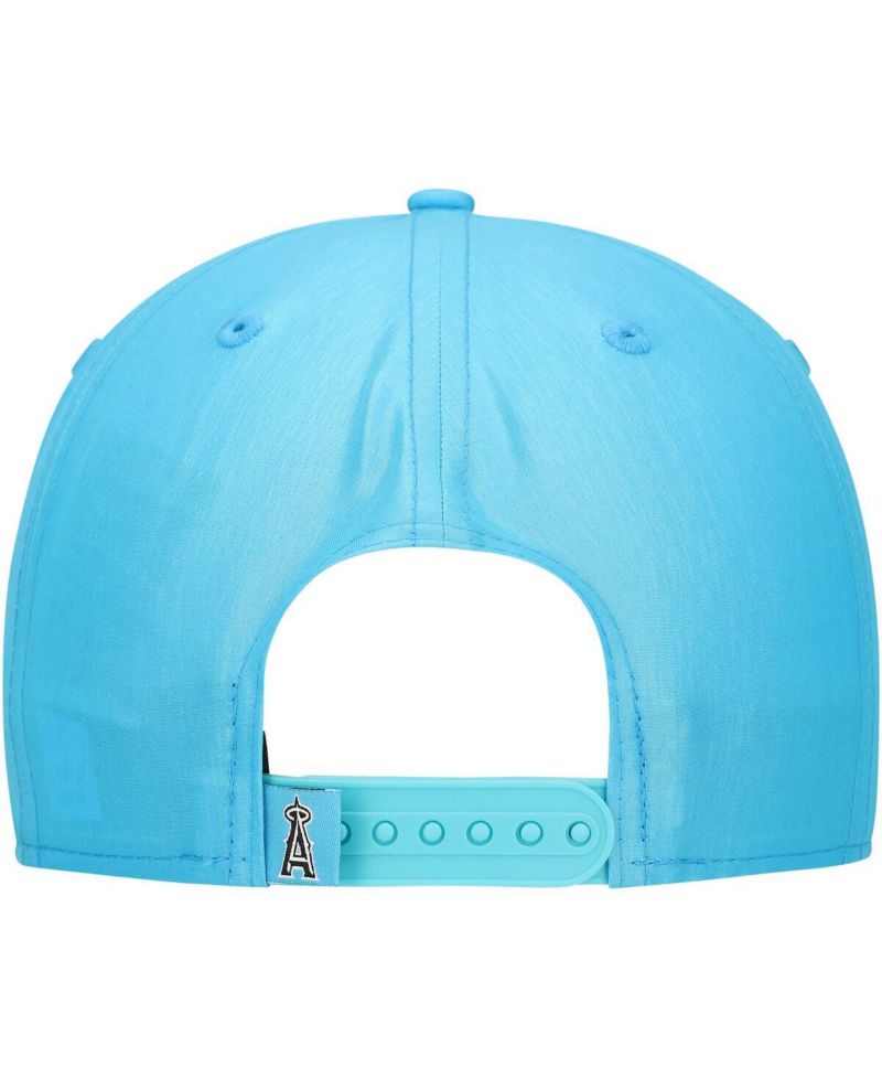 Men's Blue Los Angeles Angels Neon Golfer Snapback Hat