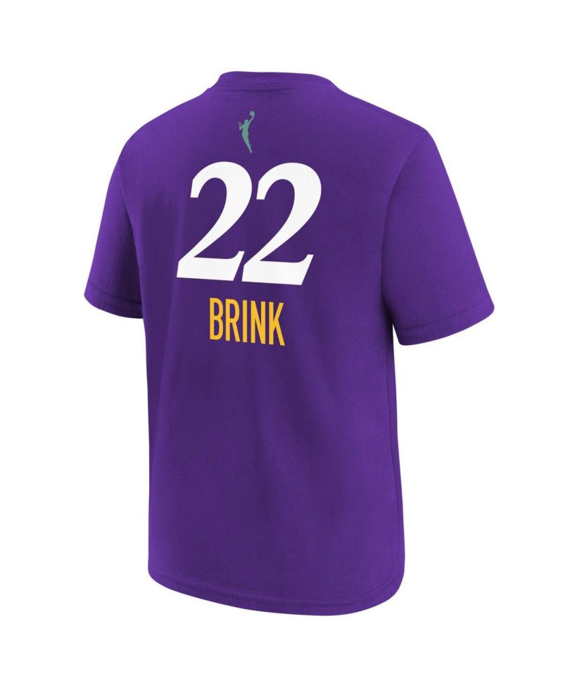Nike Big Boys and Girls Cameron Brink Purple Los Angeles Sparks 2024 WNBA Draft Name & Number T-Shirt