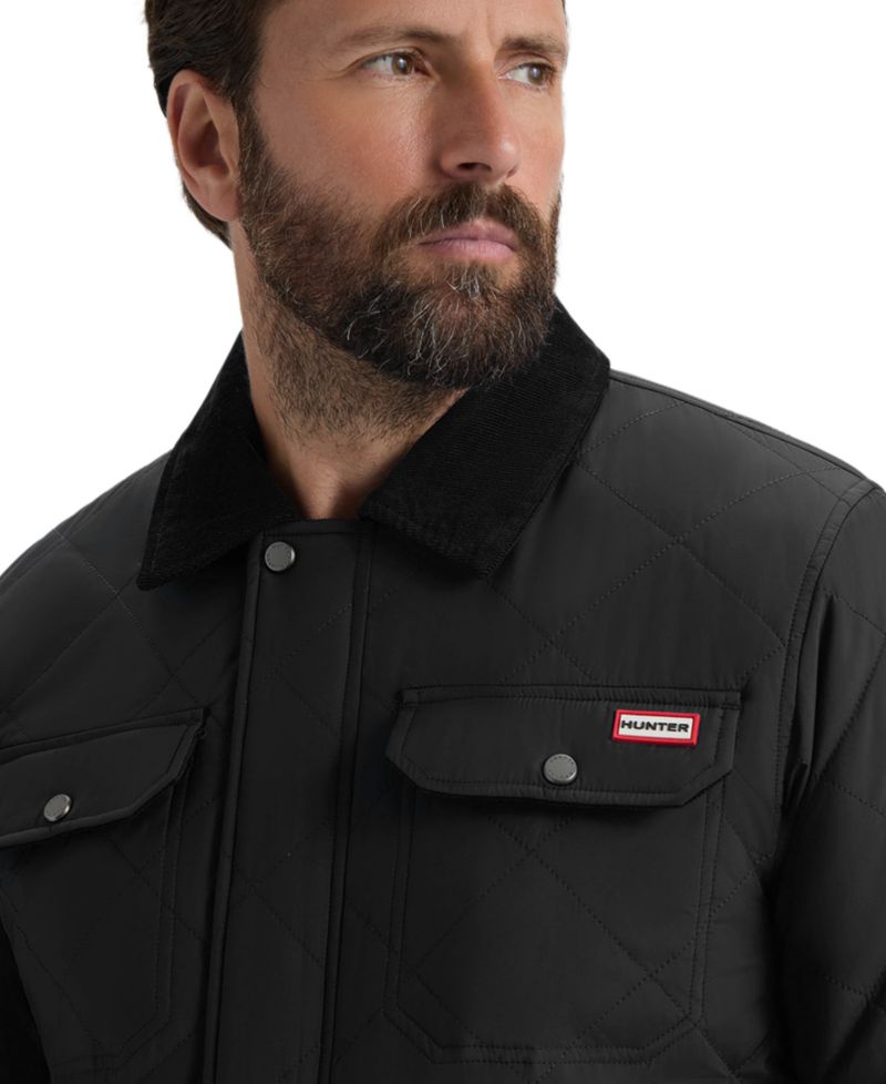 Men's Quilted Sherpa Long-Sleeve Jacket