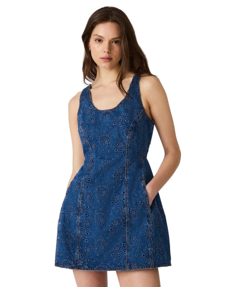 Women's Scoop Neck Mini Dress