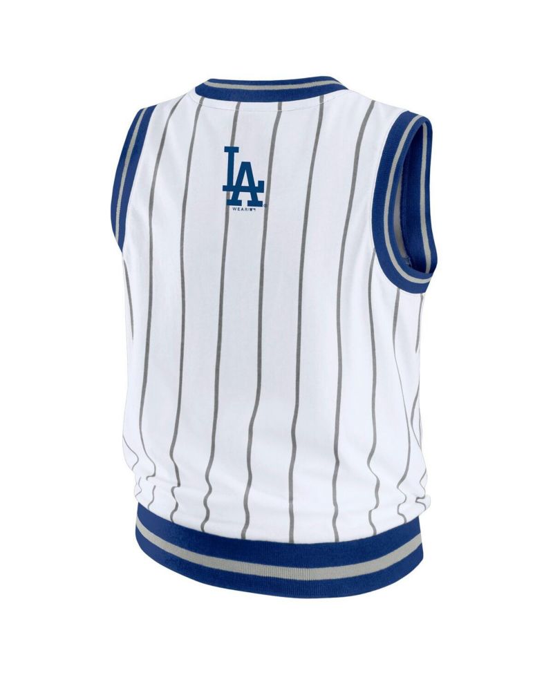 Women's White Los Angeles Dodgers Sporty Tank Top