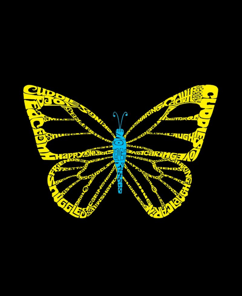 Plus Size Butterfly Word Art Tank Top