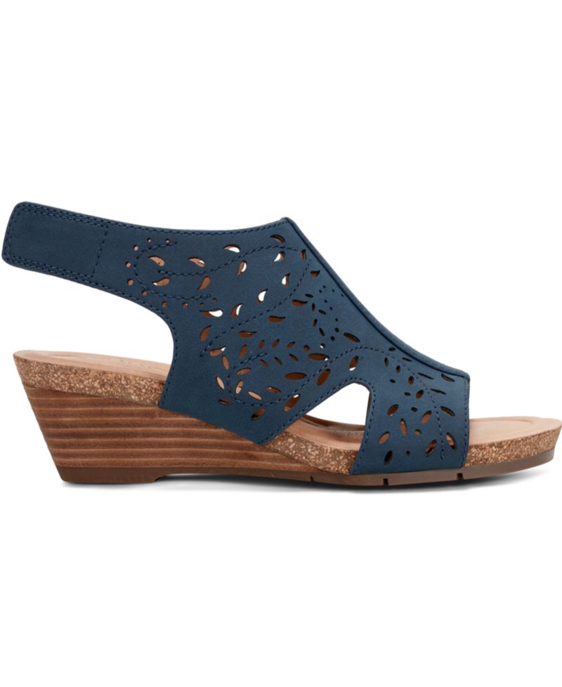 Women's Halin Cutout Slingback Wedge Sandals