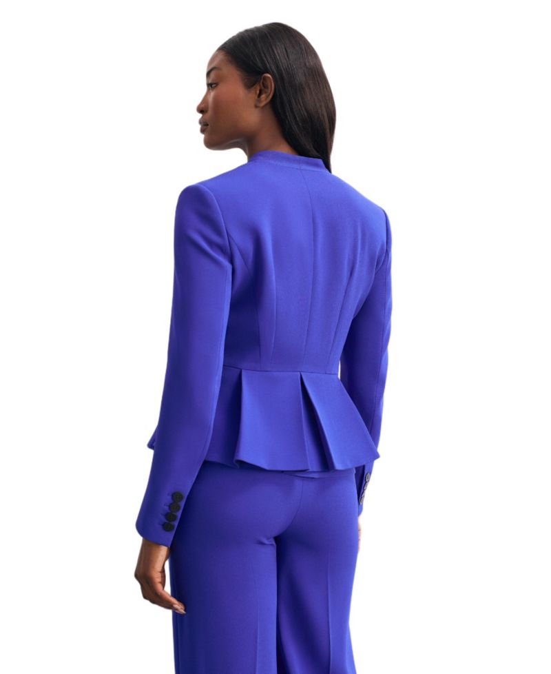Women's Clifton Fitted Peplum Crepe Blazer