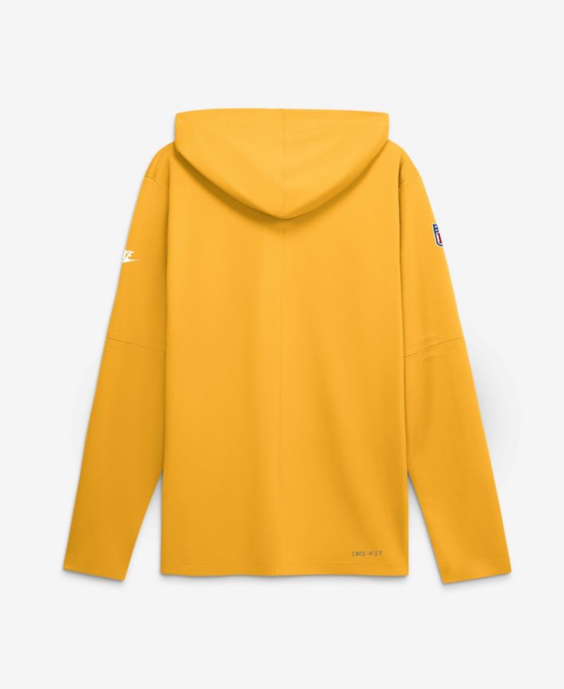 Men's Gold Pittsburgh Steelers Sideline Dri-FIT Long Sleeve Hoodie