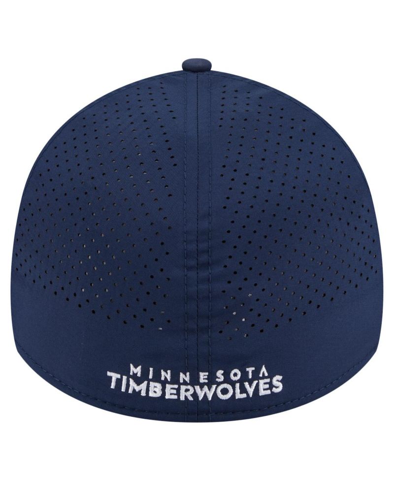 Men's Navy Minnesota Timberwolves Featherweight Poly Rope Flex 39Thirty Hat