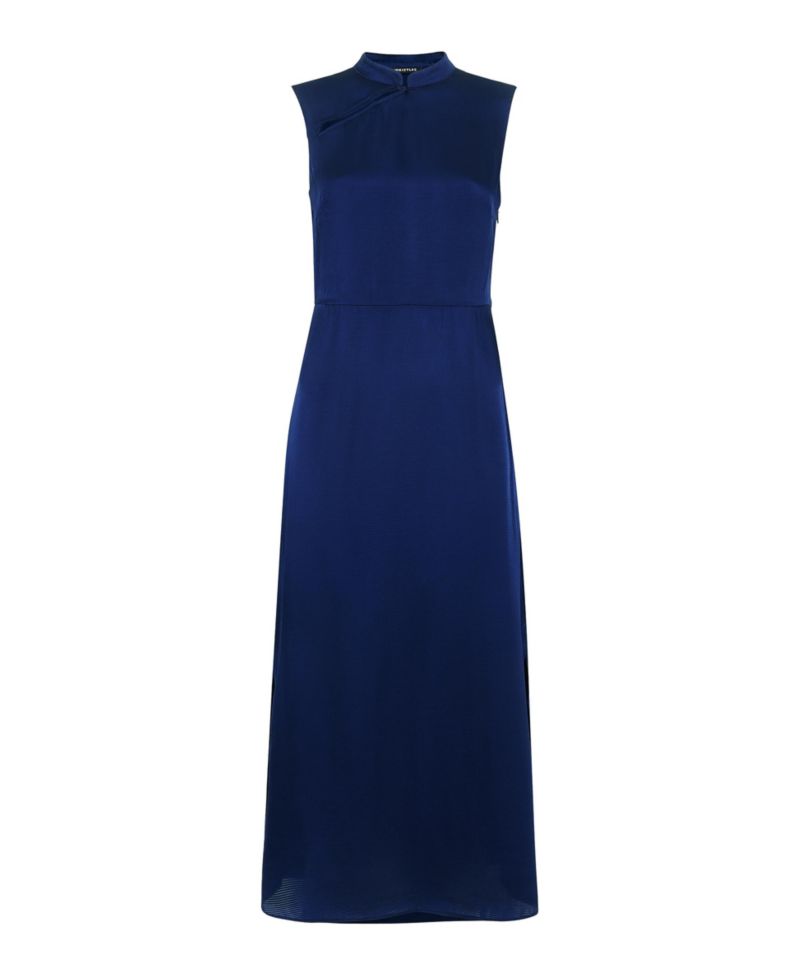 Women's Aria Satin Sleeveless Midi Dress