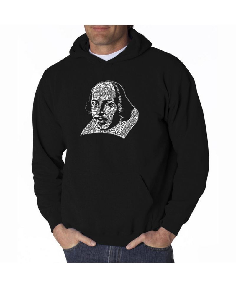 Men's Word Art Hooded Sweatshirt - Shakespeare