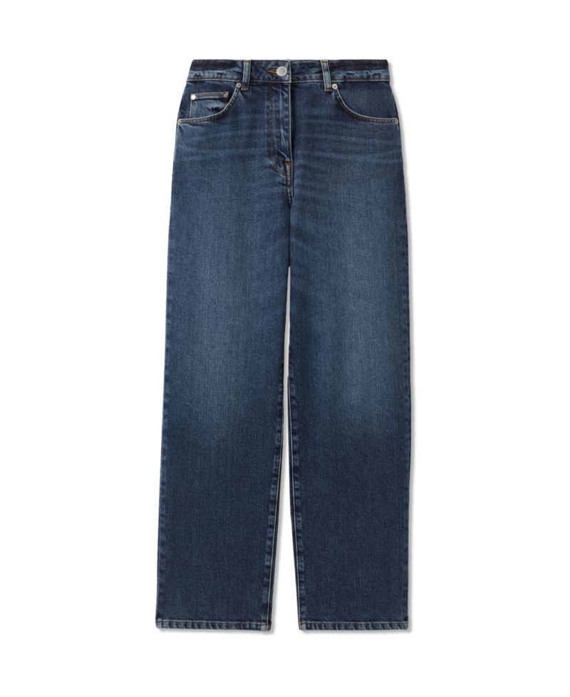 Women's Selin Straight-Leg Mid-Rise Stretch Jeans