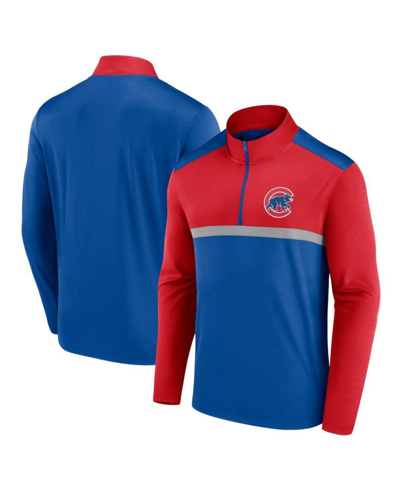 Men's Royal Chicago Cubs Unstoppable Quarter-Zip Top