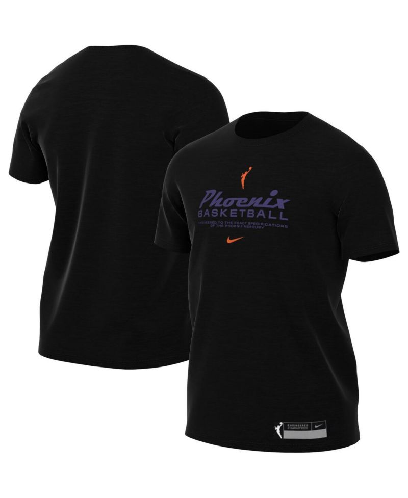 Men's Black Phoenix Mercury On Court Legend Essential Practice T-shirt
