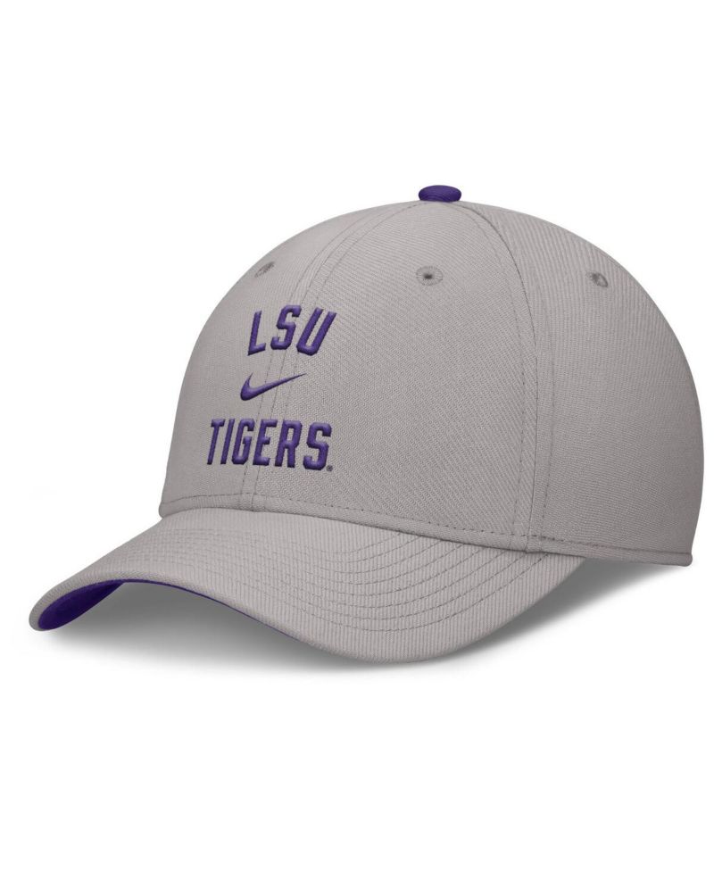 Men's Gray LSU Tigers Rise Prep Performance Flex Hat