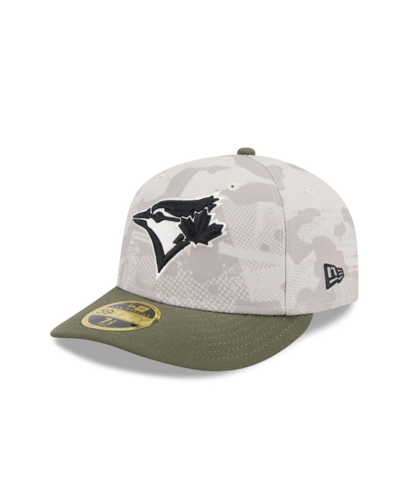 Men's Light Beige/Olive Toronto Blue Jays 2025 Armed Forces Day Low Profile 59FIFTY Fitted Hat