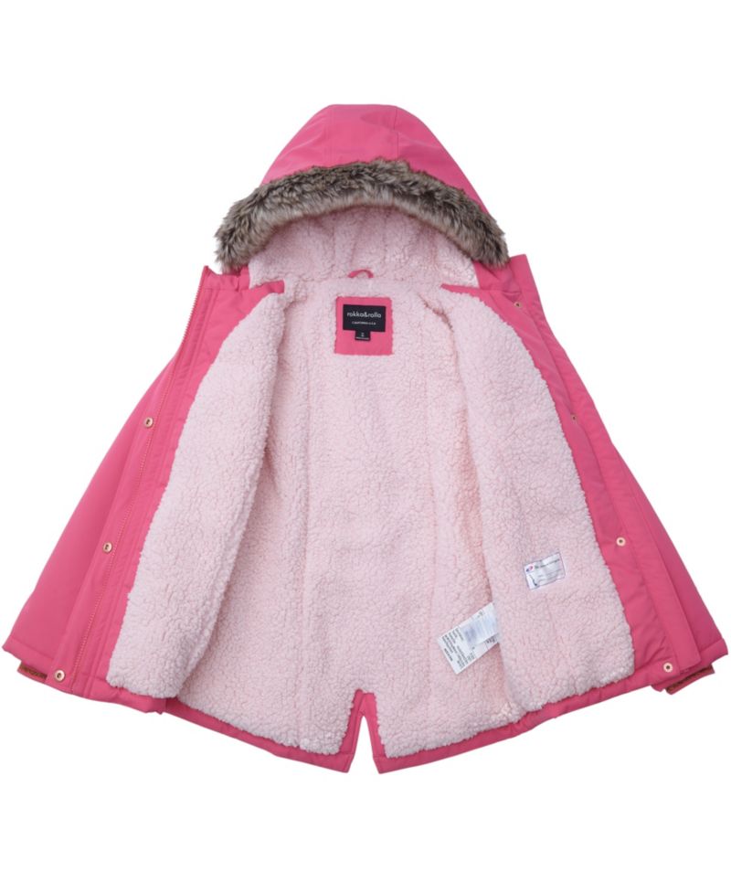 Girls (4-16) Sherpa Fleece Lined Parka Coat