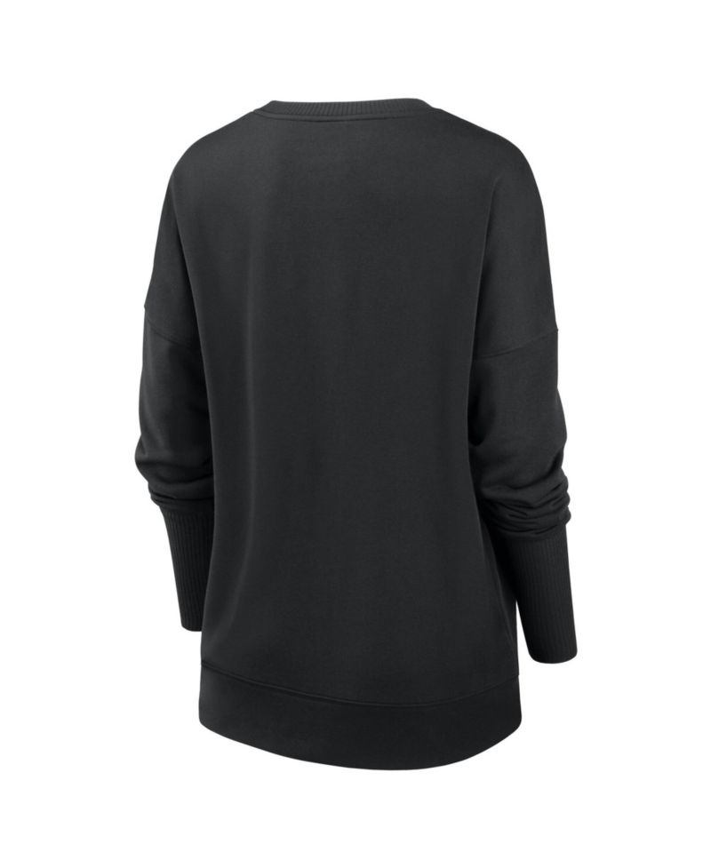 Women's Black San Francisco 49ers Playback Icon Dri-FIT Sweatshirt