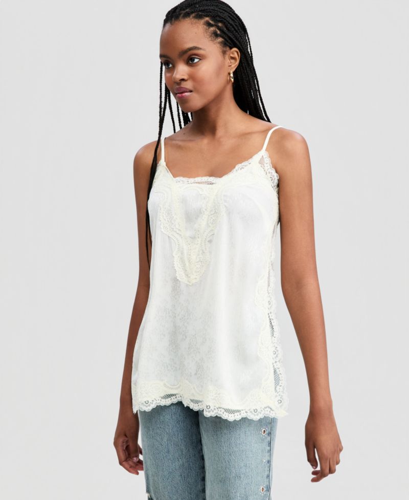 Women’s Lace Trim Long Cami