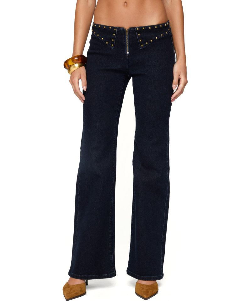 Women's Carys Studded Low Rise Flared Jeans