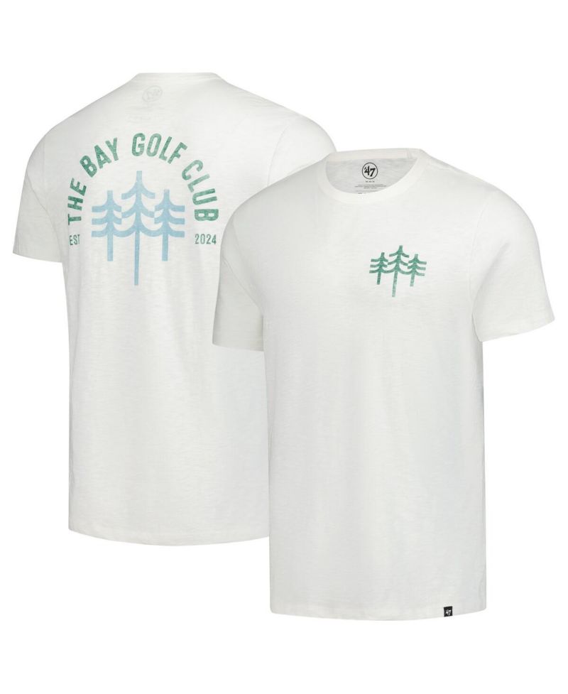 Men's White the Bay Golf Club Distressed Backer Scrum T-Shirt