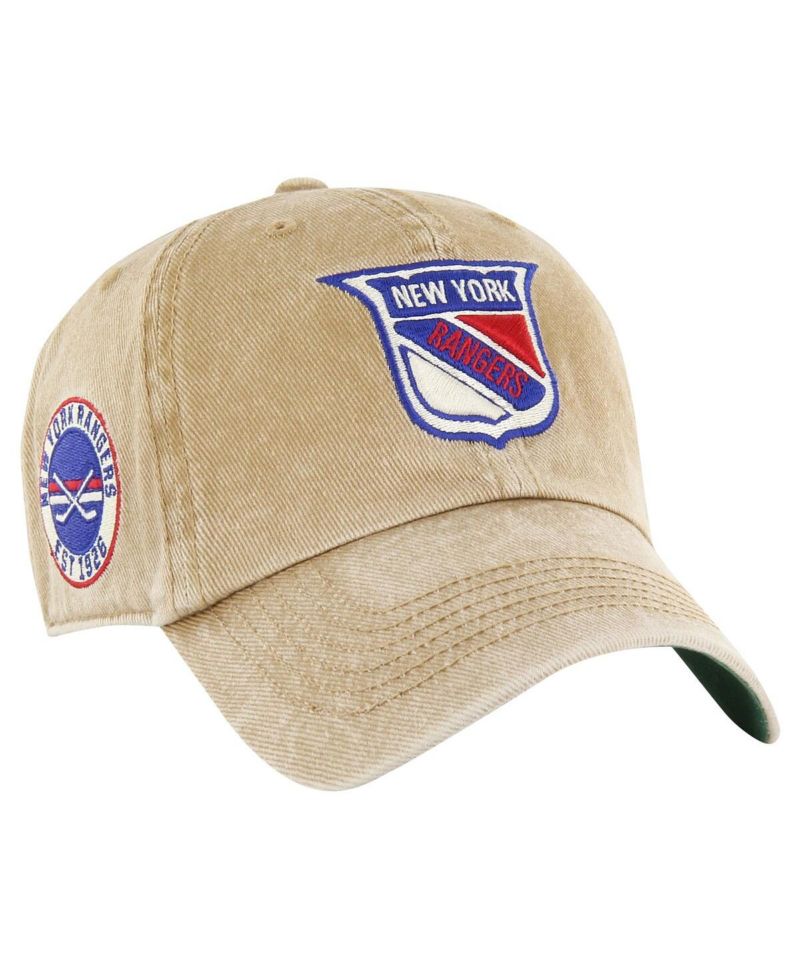 Men's Khaki New York Rangers Earldor Clean Up Adjustable Hat