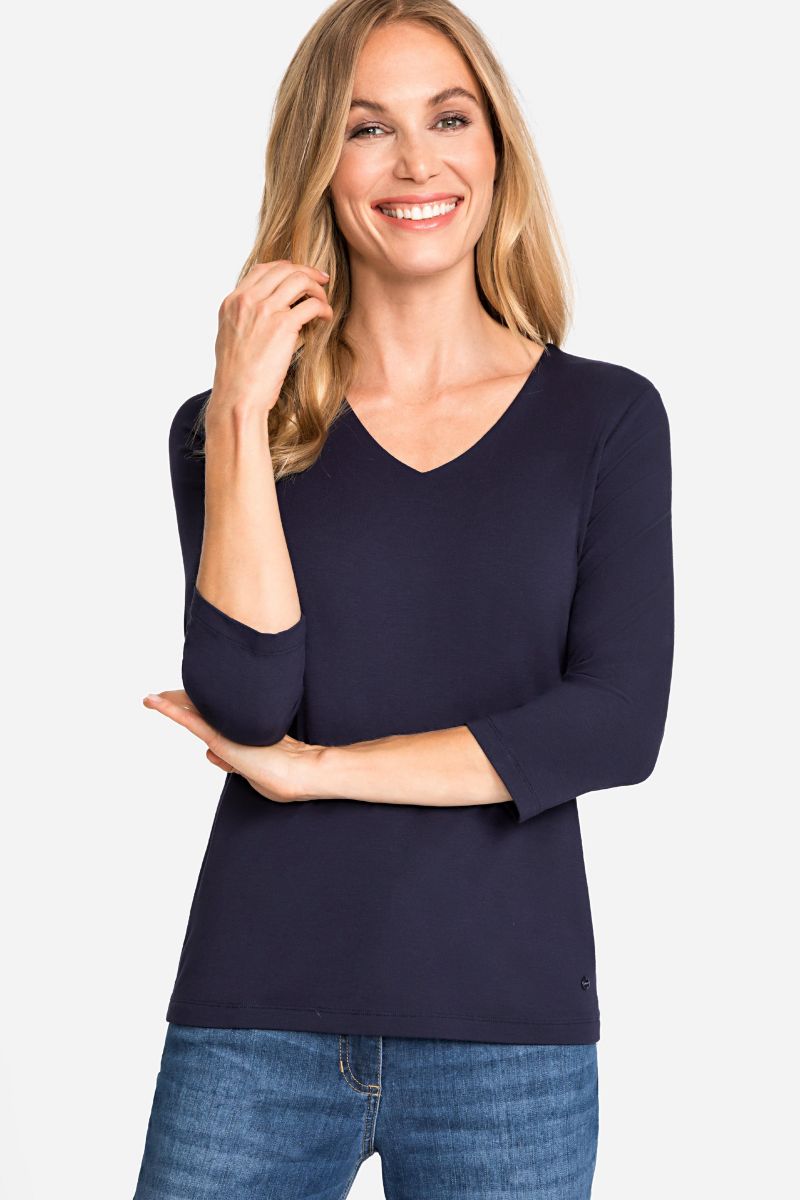 Women's 3/4 Sleeve V-Neck T-Shirt