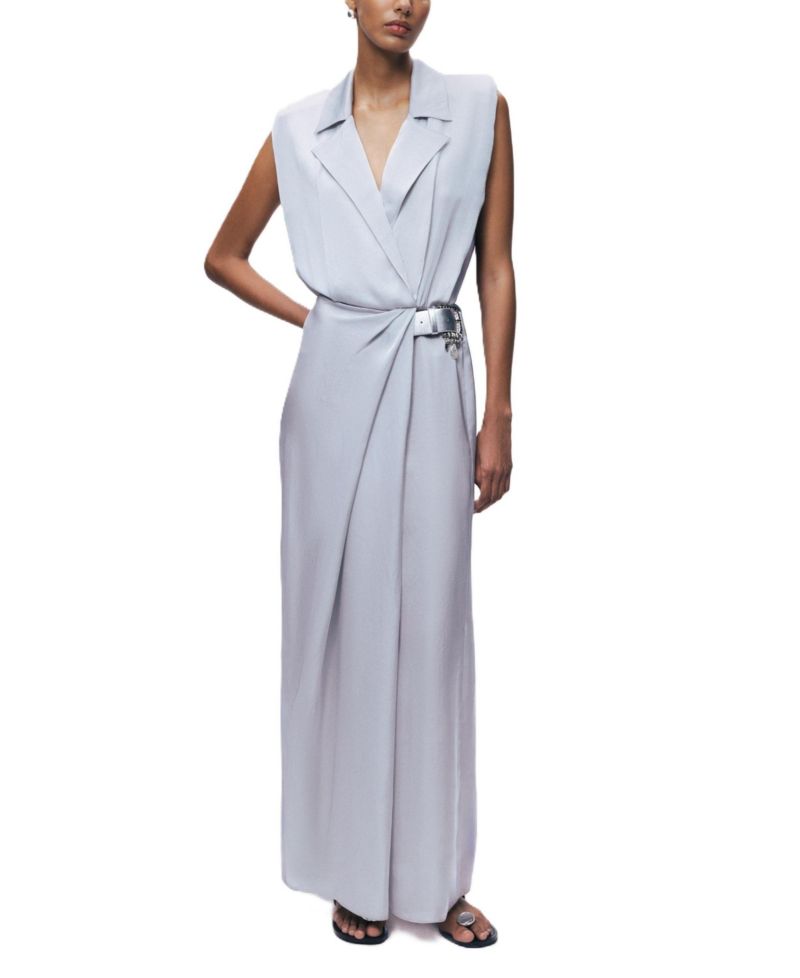 Women's Embellished Belt-Detail Maxi Dress