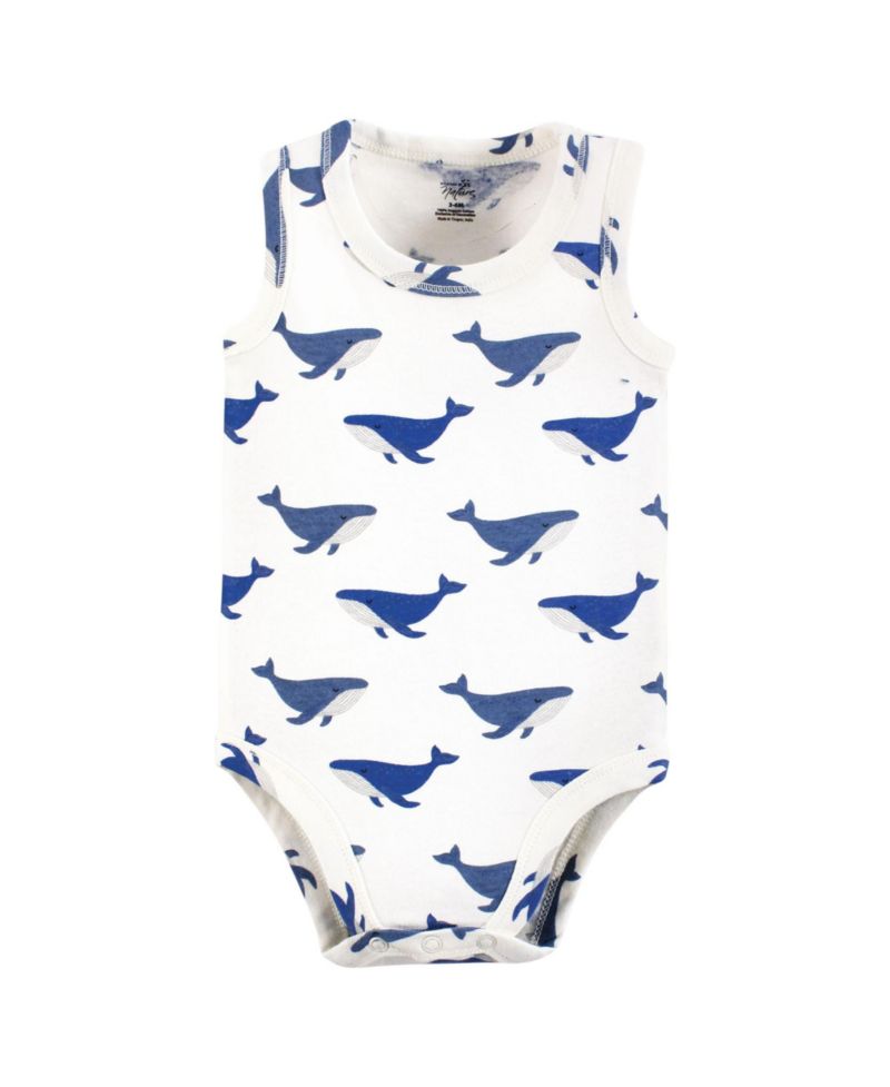 Natural Cotton Sleeveless Bodysuits