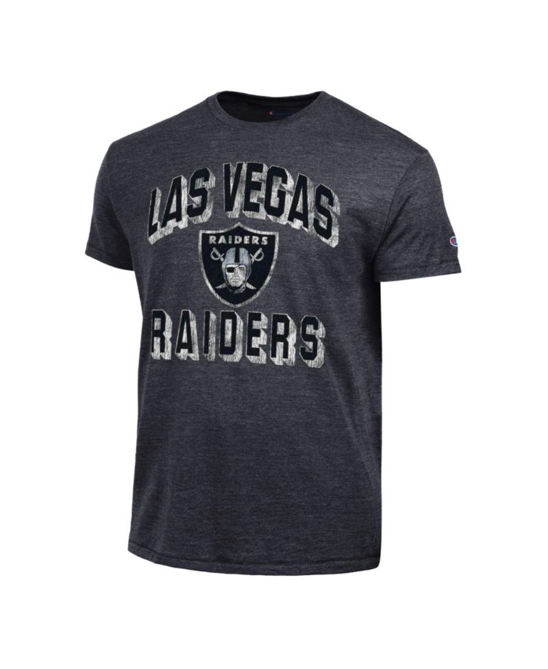 Men's Heather Black Las Vegas Raiders Ultimate Tri-Blend T-Shirt