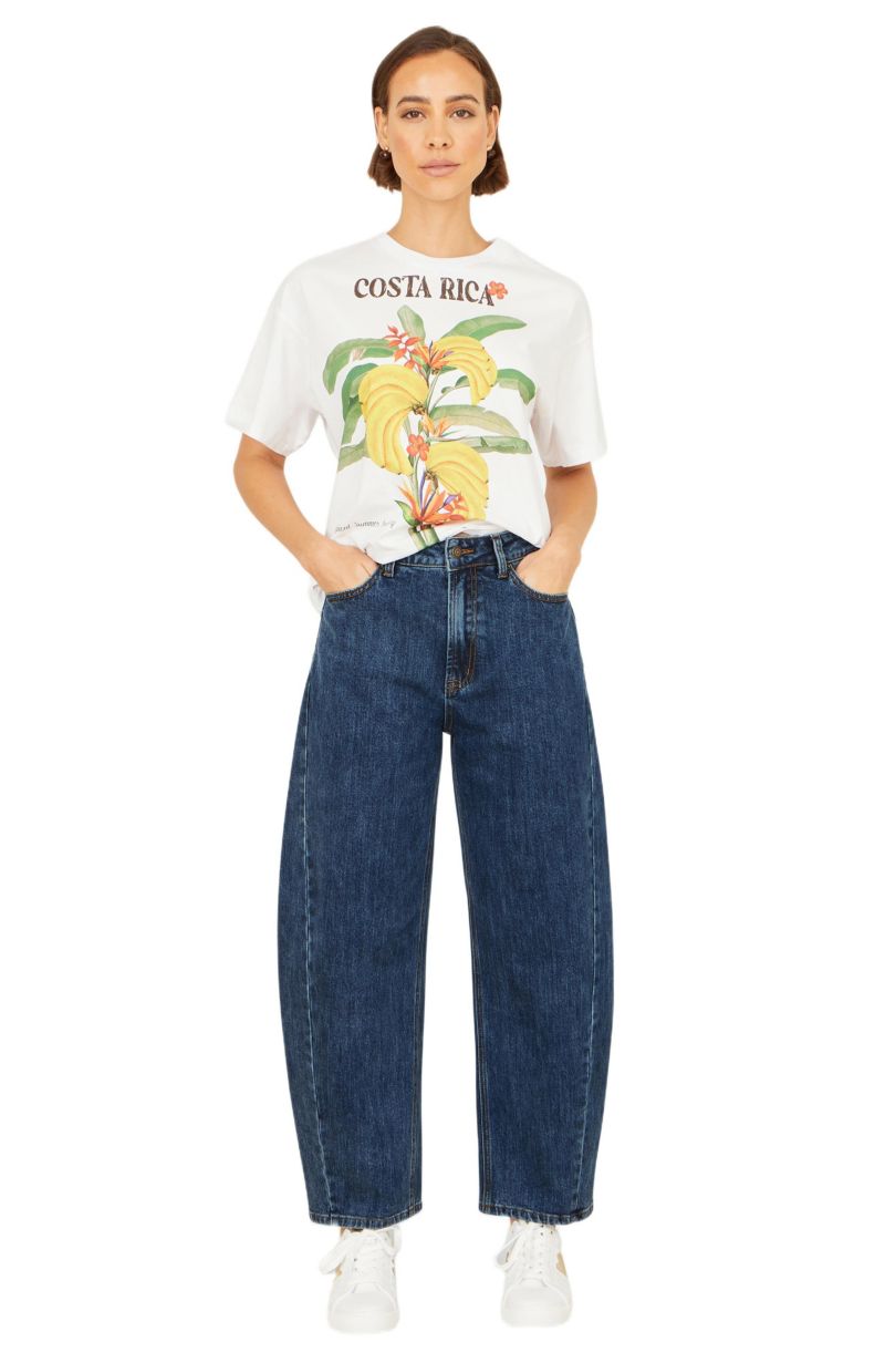 Women's Denim Barrel Relaxed Fit Jeans
