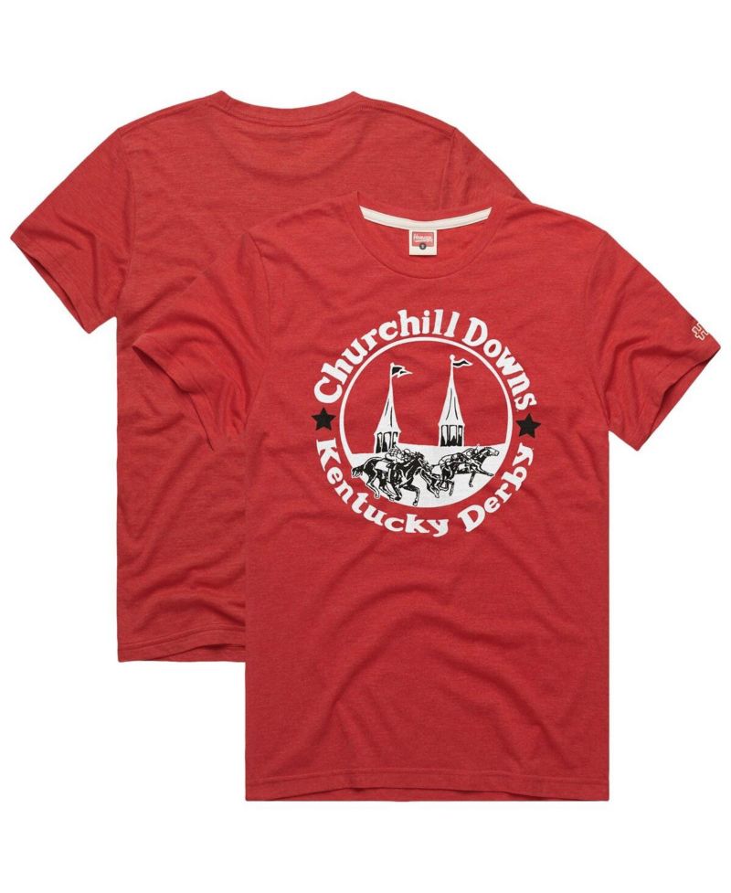 Men's Red Kentucky Derby Twin Spires Tri-Blend T-Shirt