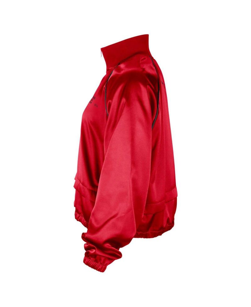 Women's Red Chicago Bulls Courtside Retro Fly Raglan Full-Zip Jacket