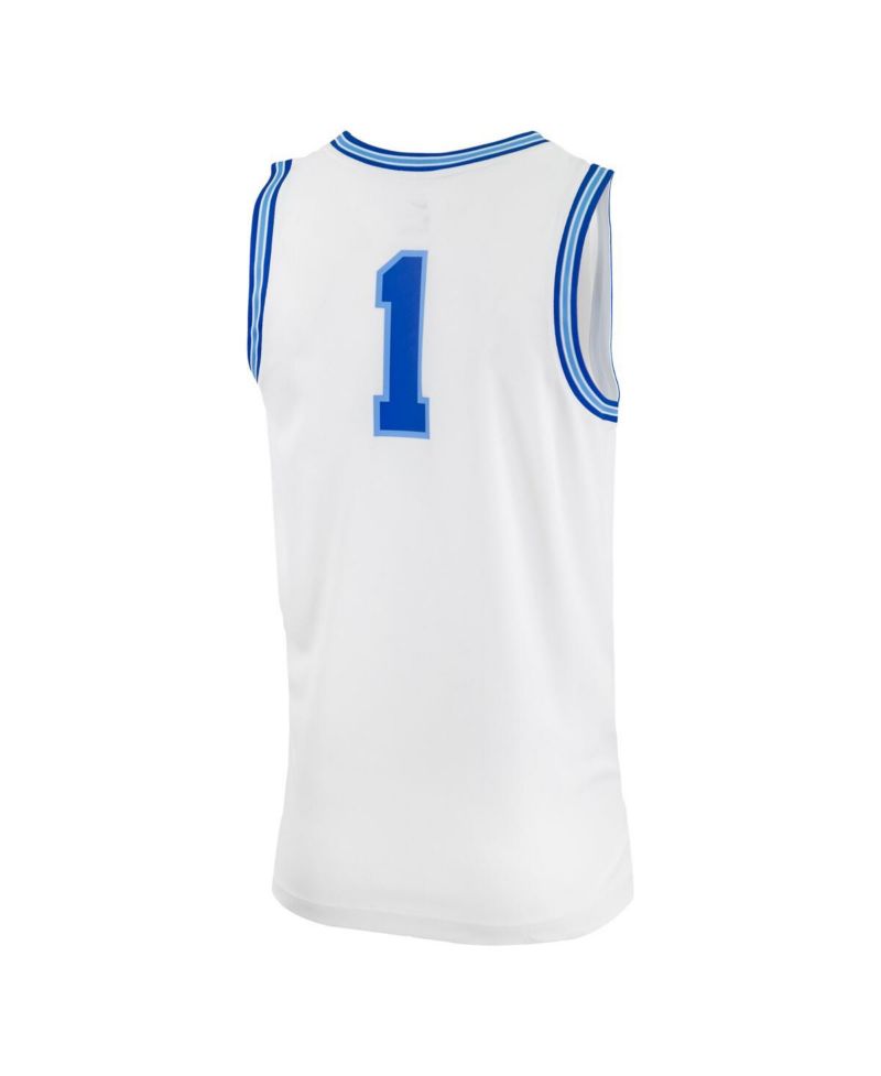 Men's #0 White Xavier Musketeers Replica Basketball Jersey