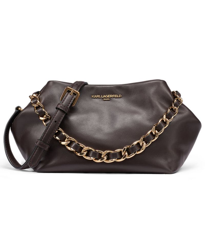 Giovanna Medium Leather Clutch Handbag