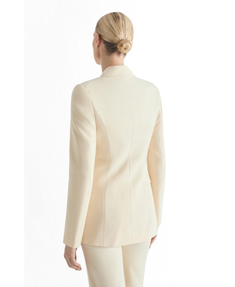 Women's Plain Double-breasted Blazer