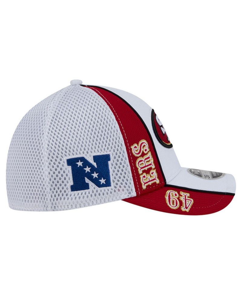 Men's White/Scarlet San Francisco 49ers Dash 39THIRTY Flex Hat