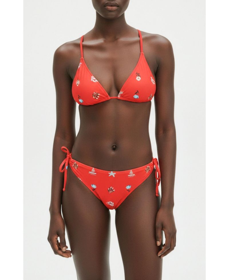 Women's Coral Garden Reversible Tie Side Bottom