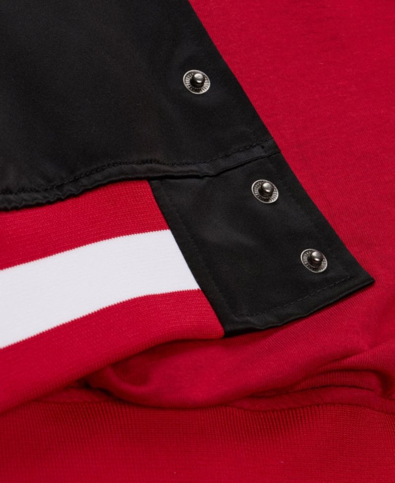 Men's Mitchell Ness Black San Francisco 49ers 80th Anniversary Heavyweight Satin Full-snap Jacket