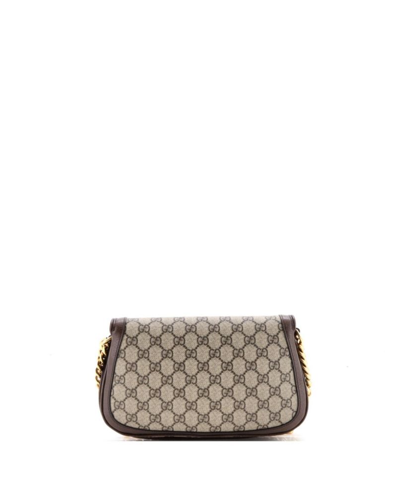 Small Blondie NM Chain Flap Bag GG Coated Canvas